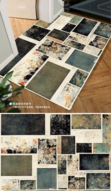 北欧现代简约几何客厅地毯地垫