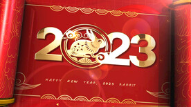 2023兔年春节片头ae模板