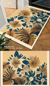 欧式古典高贵复古花纹地毯地垫