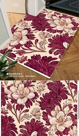 欧式古典花纹地毯装饰图案