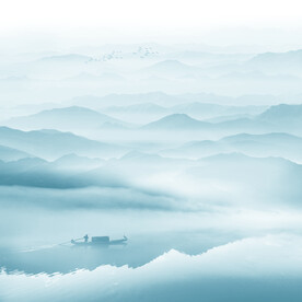 墙体水墨装饰画