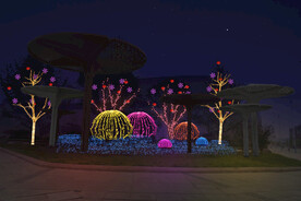 春节街道亮化PSD分层效果 