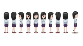 人物素材女教师