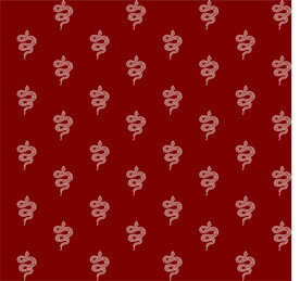 圆点蛇连续图案