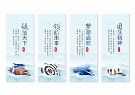 公司企业文化展板挂画