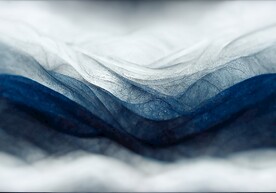 蓝色极简轻奢几何客厅地垫地毯