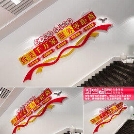 农贸市场楼道标语