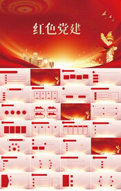 红色党支部党建党政动态ppt模