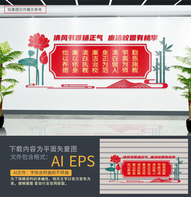 校园廉洁文化墙