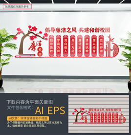 校园廉洁文化墙