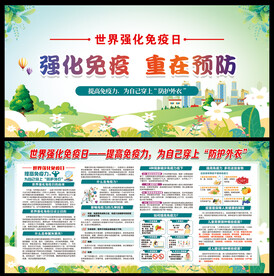 世界强化免疫日宣传栏