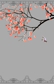 高清分层透明底推拉门打印图