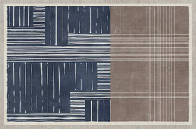 抽象暖灰色块线条地毯图案