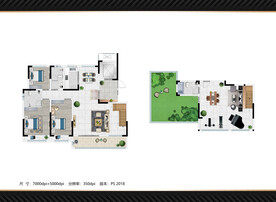 彩色户型 别墅
