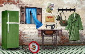 复古怀旧80后90后童年背景墙