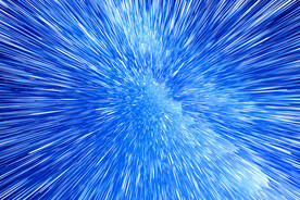 蓝色极光星空背景