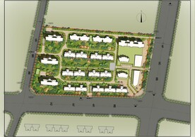 建筑方案设计彩色总平面图