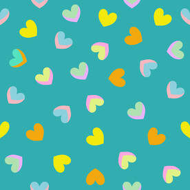 无缝印花爱心图案
