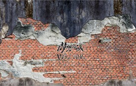 复古为梦想而战水泥墙背景墙壁画