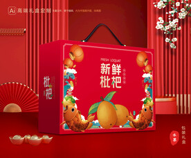 枇杷包装 水果礼盒