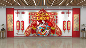 兔年美陈文化墙