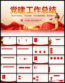 党支部党建党政动态ppt模板