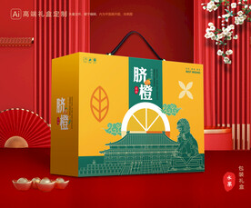 橙子包装 脐橙礼盒