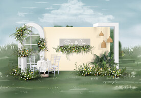 户外婚礼迎宾区