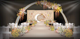 香槟色婚礼仪式区