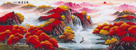鸿运当头 办公室客厅山水画