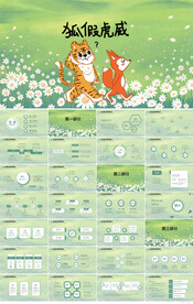 成语故事狐假虎威阅读分享PPT