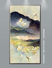 现代唯美玄关装饰画