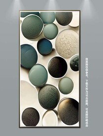 简约立体玄关装饰画