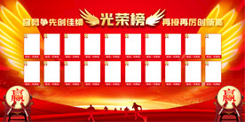 光荣榜展板