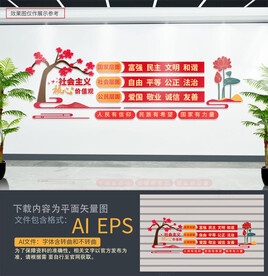 核心价值观文化墙