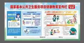 健康教育宣传栏  公共卫生服务