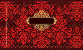 红黑金婚礼背景