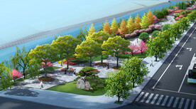 滨河游园效果图