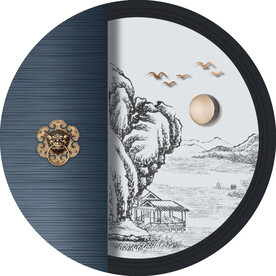 新中式线描国画装饰画