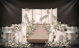 香槟色婚礼仪式区