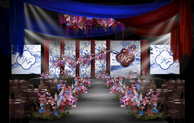 青花瓷中式婚礼仪式区