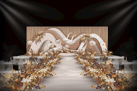 香槟色婚礼仪式区