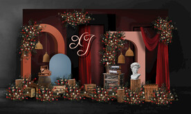 美式婚礼迎宾区