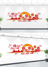 社会主义核心价值观文化墙