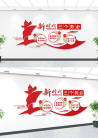 三个务必文化墙