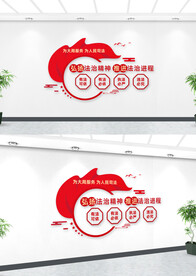 弘扬法治精神文化墙