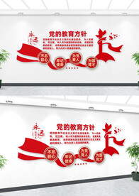 党的教育方针文化墙