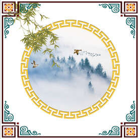 新中式软膜天花吊顶