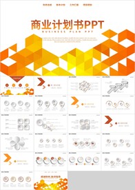 橙色通用融资商业计划书PPT