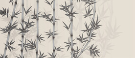竹林水墨竹子国画写意装饰背景墙
